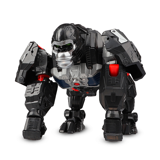 Робот-трансформер с оружием, трансформация в гориллу, цвет темно-серебристый, в/к 20*9*26см в Джамбо Тойз #12