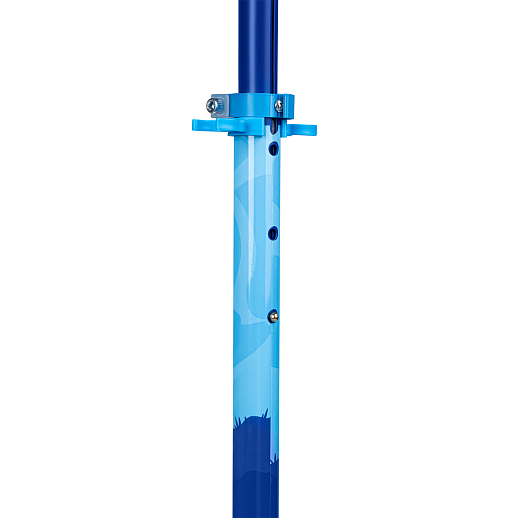 Двухкол. самокат CITYRIDE, ал. 50/50% , t-bar алюм, дека сталь, грипсы 95мм TPR, колеса PVC 120/120 мм, синий с принтом в Джамбо Тойз #8