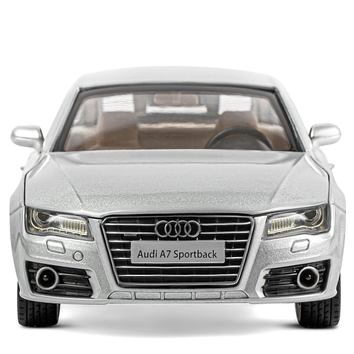 ТМ "Автопанорама" Машинка металлическая 1:24 Audi A7, серебряный, откр. двери, капот и багажник, свет, звук, свободный ход колес, в/к 24,5*12,5*10,5 см в Джамбо Тойз #10