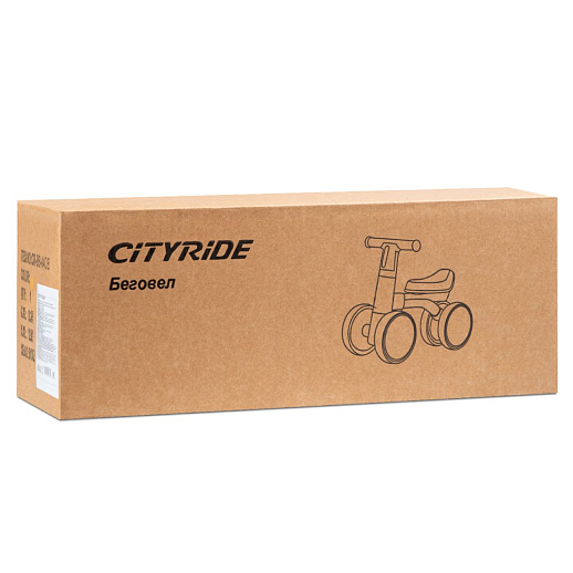 Беговел CITYRIDE, рама сталь, колеса пластик, музыка Шаинского, свет, розовый-черный, в/к в Джамбо Тойз #11