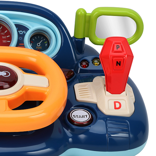 ТМ "Smart Baby" Руль музыкальный, Шаинский, свет, звук, с фарами, цвет синий, в/к 24,6х15,1х24,4 см в Джамбо Тойз #10