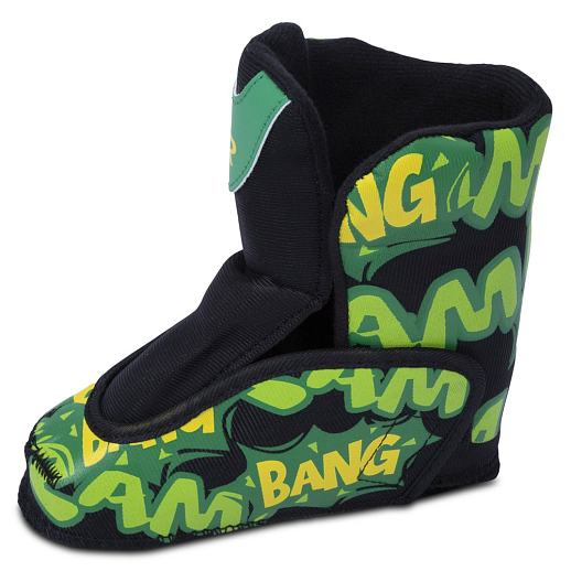 Набор CITYRIDE роликовые коньки-квады, шлем, защита, пластиковый мысок, колёса PU 80 и 40 мм, подшипники ABEC 5 углеродистая сталь, шлем белый пенополистирол, защита текстиль с пластиковыми накладками, 5 конусов в комплекте, вес до 40 кг, чёрный-зелёный, в н-сумке в Джамбо Тойз #11