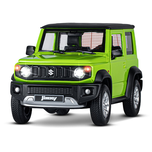 ТМ "Автопанорама" Машинка металлическая, 1:18, Suzuki Jimny, зеленый, открываются двери, капот и багажник, свободный ход колес, световые и звуковые эффекты, в/к 24,5х12,5х10,5 см в Джамбо Тойз #6