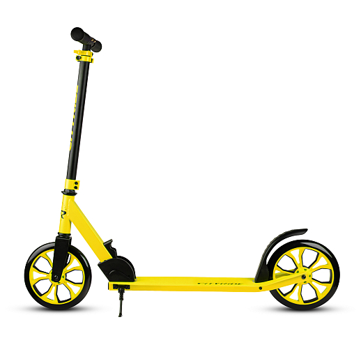 Двухколесный самокат CITYRIDE 200, ал. 50/50%, t-bar сталь, грипсы 135мм TPR, колеса PU 200/200, 86A, подножка, abec 9 в Джамбо Тойз #3
