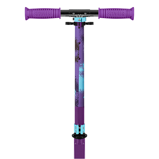 Самокат из 100% стали с полиуретановым колесом диаметром 145 мм, подшипником ABEC-7 грипсы TPR Размер изделия: 76 * 32 * 96 см Упаковка: 1 шт / коробка, 23*12*68.5 см размер деки:: 51X12 см, фиолетовый в Джамбо Тойз #7