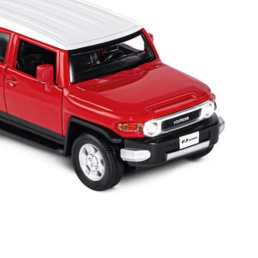 ТМ "Автопанорама" Машинка металлическая  1:32 Toyota FJ Cruiser, красный, свет, звук, откр. двери, инерция, в/к 17,5*13,5*9 см в Джамбо Тойз #19