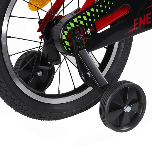 Детский велосипед Automobili Lamborghini Energy , рама сталь , диск 16 алюминий , втулки сталь Shunfeng, крылья пластик, страх.колеса, цвет Красный в Джамбо Тойз #6