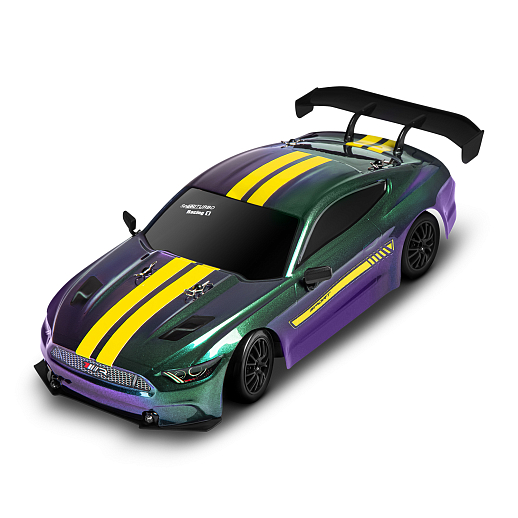 Р/у машина для дрифта М1:16,2.4GHz,4WD,сменные шины 4шт., конусы 4шт.,свет,с аккум.,цвет хамелеон,в/к 34*12,6*18,8см в Джамбо Тойз #4