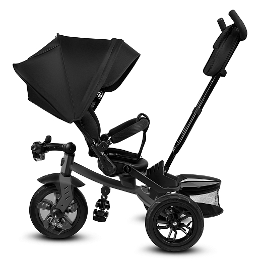 Детский трехколесный велосипед с ручкой CITY-RIDE LUNAR. Поворотное сиденье 360, складная крыша D600, подножки, надувные колеса 12/10, фара в Джамбо Тойз #4