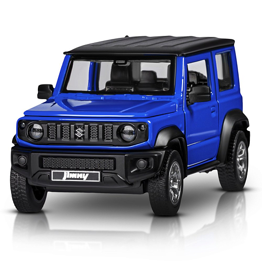ТМ "Автопанорама" Машинка металлическая 1:32 Suzuki Jimny 2018, синий, тюнинг, откр. двери, свободный ход колес, в/к 23,5*10*4 см в Джамбо Тойз #2