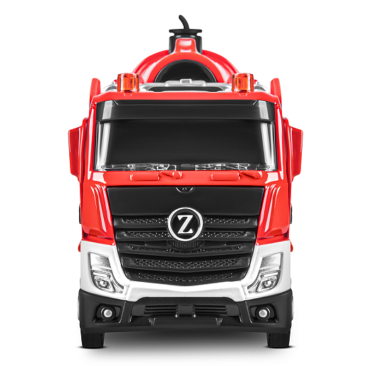 Пожарная металлическая машинка , красный, откр. двери, инерция, пар, свет, 22*6,5*11 см, в/к в Джамбо Тойз #7