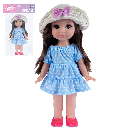 ТМ "Amore Bello" Кукла 30 см, русский язык: голубое платье, в/п в Джамбо Тойз