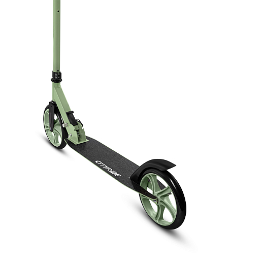 2хкол. самокат CITYRIDE 200, сталь 100%, грипсы 135мм TPR, колеса PU 200/200 мм. Зеленый в Джамбо Тойз #7