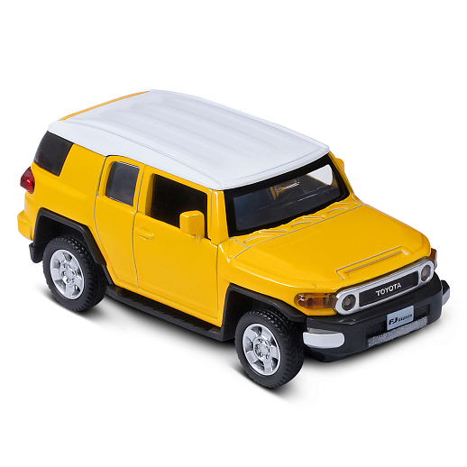 ТМ "Автопанорама" Машинка металлическая 1:43 Toyota FJ Cruiser, желтый, откр. двери, инерция, в/к 17,5*12,5*6,5 см в Джамбо Тойз #10