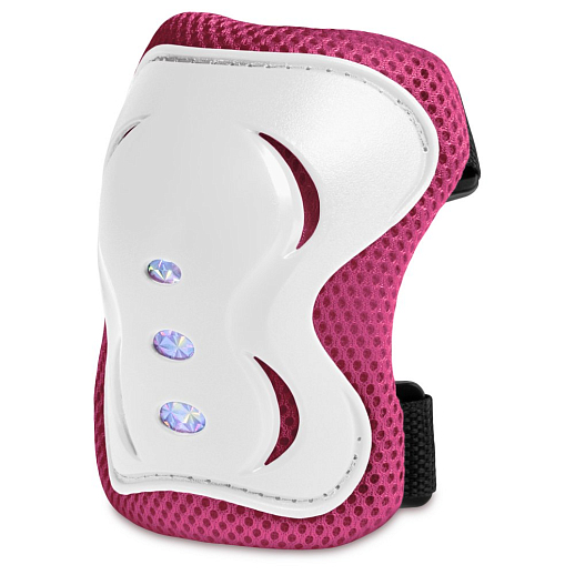 "CITY-RIDE" Комплект (ролики, защита, шлем, сумка), передне колесо со светом, колеса PU, подшипник ABEC 7, цвет белый-розовый в н/сумке, в/к в Джамбо Тойз #6