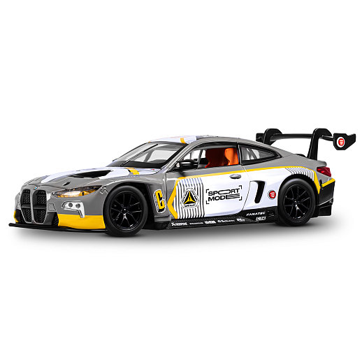 ТМ "Автопанорама" Машинка металлическая, 1:24 BMW M4 GT3, серый, откр. двери и капот, свет, звук, свободный ход колес, в/к 24,5х12,5х10,5 см в Джамбо Тойз #2