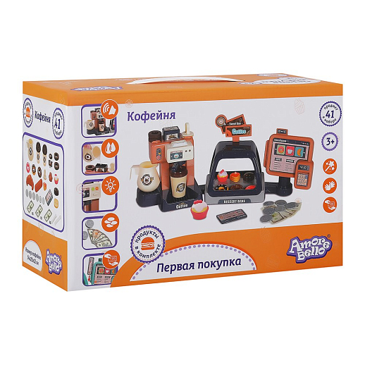 Игровой набор Amore Bello "Кафе", свет.звук.эфф., вода, в/к 32*20*13,5 см в Джамбо Тойз #2
