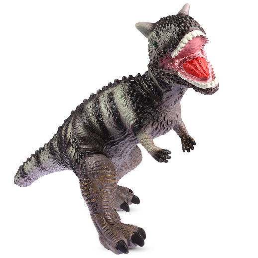 ТМ "КОМПАНИЯ ДРУЗЕЙ", серия "Животные планеты Земля". Динозавр с чипом, звук - рёв животного, эластичная поверхность с шероховатостями, мягкий наполнитель, бирка, цвет микс (оранжевый и серый), 74.0X36.0X47.0 в Джамбо Тойз #13