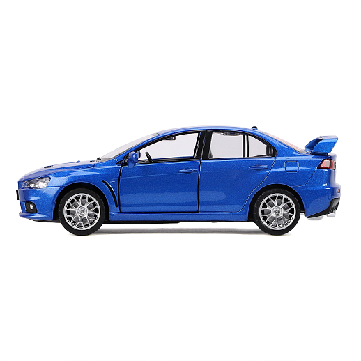 ТМ "Автопанорама" Машинка металлическая 1:32 Mitsubishi Lancer Evolution, синий, откр. двери, капот и багажник, свет, звук, инерция, в/к 17,5*12,5*6,5 см в Джамбо Тойз #17