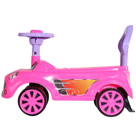 ТМ "Компания Друзей" Каталка Толокар Машина розовая с клаксоном на руле, в/к 54х48х23 см в Джамбо Тойз #2