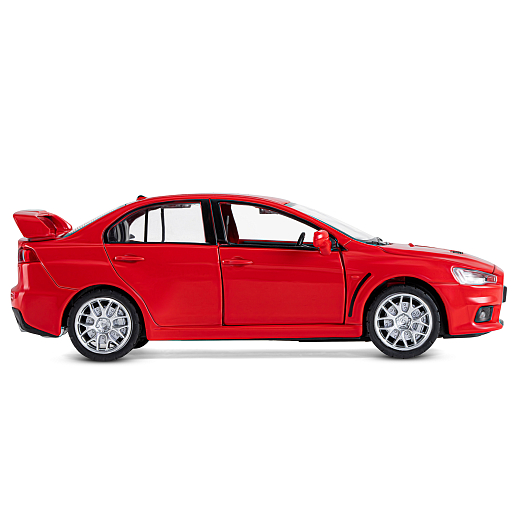 ТМ "Автопанорама" Машинка металлическая 1:32 Mitsubishi  Lancer Evolution, красный, откр. двери, капот и багажник, свет, звук, инерция,  в/к 17,5*12,5*6,5 см в Джамбо Тойз #7