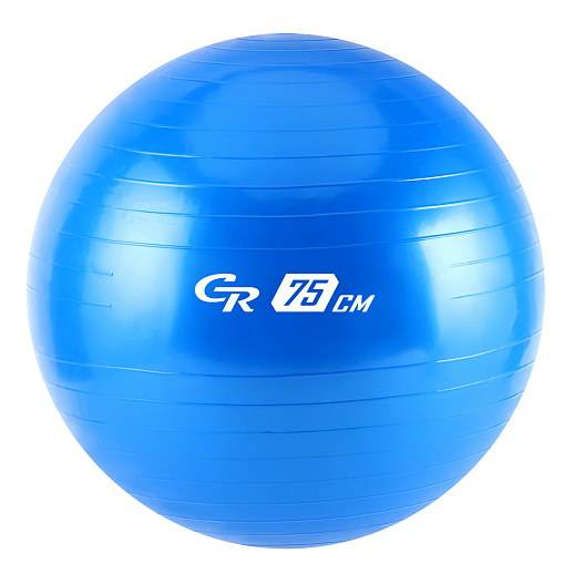 Мяч гимнастический, 75 см ТМ "CR", 1000г, синий, в сумке в Джамбо Тойз