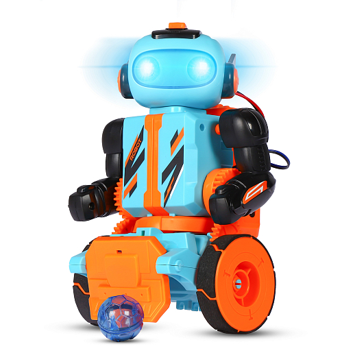 Р/у DIY робот, сборная модель, 3в1: играет в футбол/ стреляет/ захватывает и удерживает груз, движ. вперед/назад/повороты, в/к 40,5*7,3*30,3см в Джамбо Тойз #7