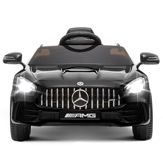 Электромобиль Mercedes Benz AMG на аккум.,12V/4.5AH*1, 380*2, Р/У 2.4GHz, свет, звук, сиденье эко-кожа, колеса EVA,откр.двери,индик.зарядки, MP3/USB, плавн.старт, в/к 111*56*29см. Цвет - черный. в Джамбо Тойз #5