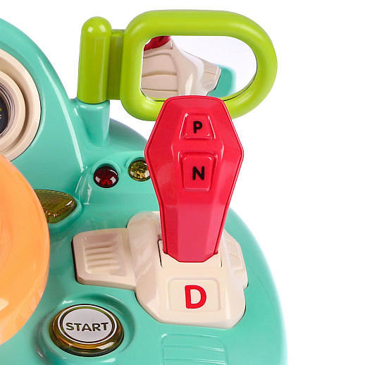 ТМ "Smart Baby" Руль музыкальный, Шаинский, свет, звук, с фарами, цвет зеленый в/к 24,6х15,1х24,4 см в Джамбо Тойз #8