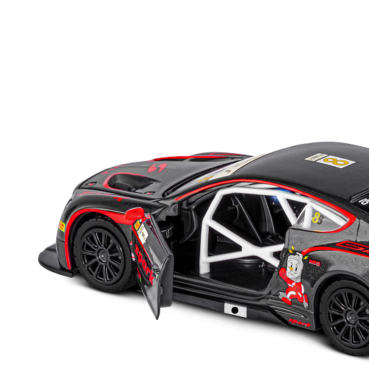 ТМ "Автопанорама" Машинка металлическая 1:32 Bentley Continental GT3, черный, свет, звук, откр. двери и капот, инерция, в/к 17,5*13,5*9 см в Джамбо Тойз #14