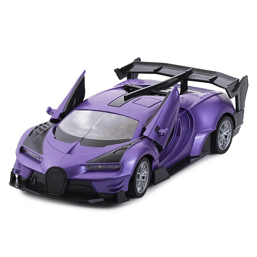AUTODRIVE 1:24 Р/У машинка,5 каналов,двери откр. с пульта, свет, цвет фиолетовый,в/к 28*12*6,5см в Джамбо Тойз #9