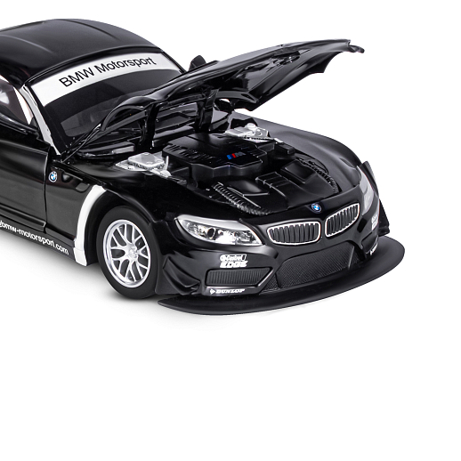 ТМ "Автопанорама" Машинка металлическая 1:24 BMW Z4 GT3, черный, свободный ход колес, откр. двери, капот, свет, звук, свободный ход колес, в/к 24,5*12,5*10,5 см в Джамбо Тойз #18