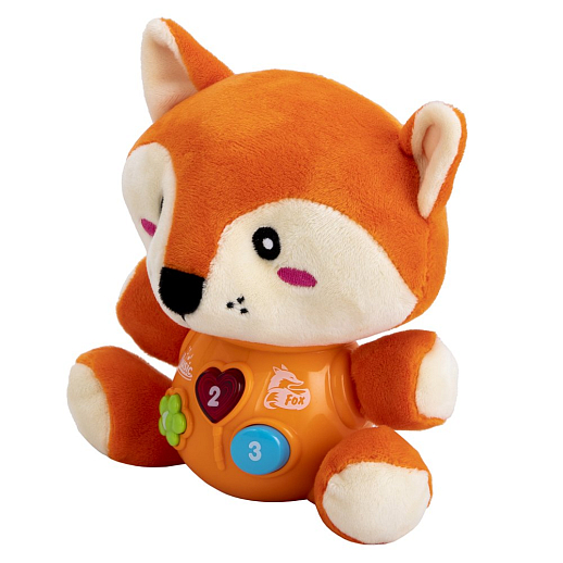 ТМ "Smart Baby" Развивающая мягкая игрушка "Лиса" 17 звуков природы , сказок, мелодий, потешек. Свет в Джамбо Тойз #4