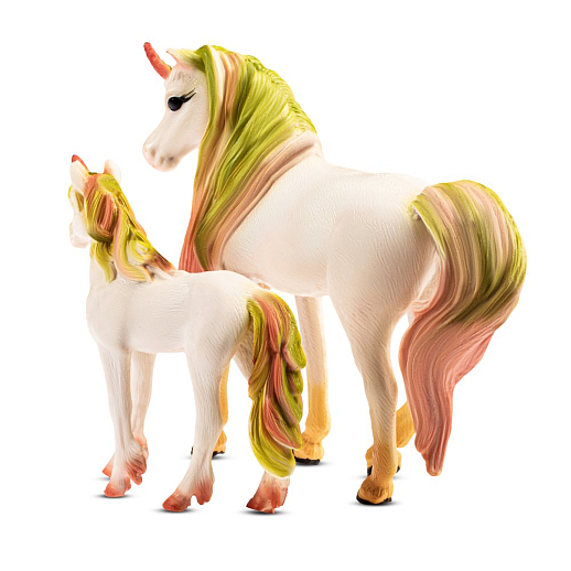 ТМ "КОМПАНИЯ ДРУЗЕЙ", серия "Животные планеты Земля", набор "Единорог и жеребенок", желтый, в/п 18*15*4 см в Джамбо Тойз #10