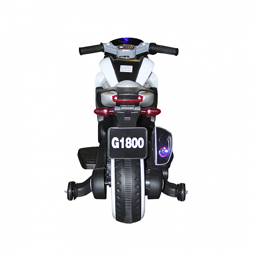 Мотоцикл двухколесный на аккум. 2*6V4,5Ah, с функцией водяного пара. USB, MP3, колеса пластик,  1 двигатель*540W, свет LED. Цвет белый в Джамбо Тойз #7
