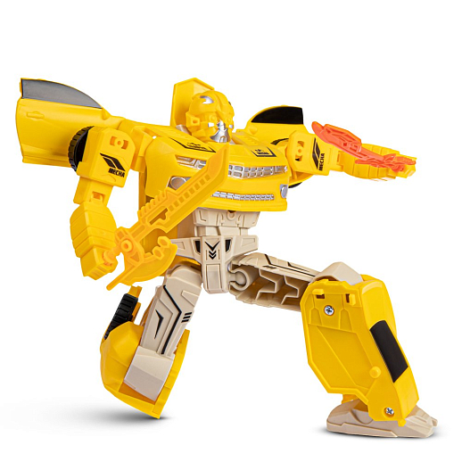 Робот-трансформер, трансформация в машинку, цвет желтый, в/к 22*7*27см в Джамбо Тойз #8