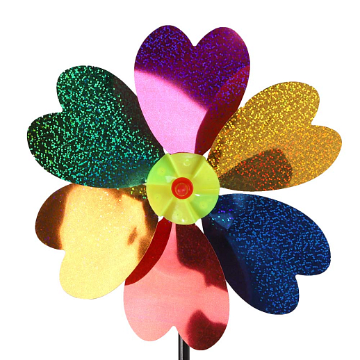 Ветерок,палочка38cм+ два цветка - 21cм и 15cм, 3 вида цветков микс,  пластик,в наборе 9 шт в Джамбо Тойз #3