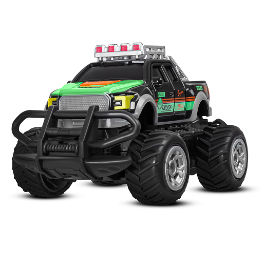 Р/У внедорожник 14см, 4 канала, подсветка днища, цвет черный с зелен.принтом, в/к 10,7*9,5*26см в Джамбо Тойз #4