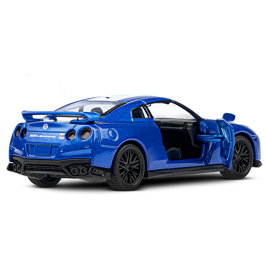 ТМ "Автопанорама" Машинка металлическая 1:42 Nissan GT-R (R35), синий, откр. двери, инерция, в/к 17,5*12,5*6,5 см в Джамбо Тойз #13