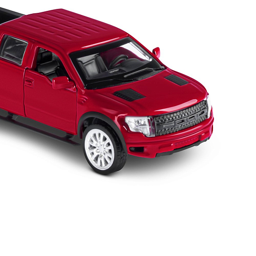 ТМ "Автопанорама" Машинка металлическая 1:52 Ford F-150 SVT Raptor-2, красный, откр. двери, инерция, в/к 16*7,5*5 см в Джамбо Тойз #2