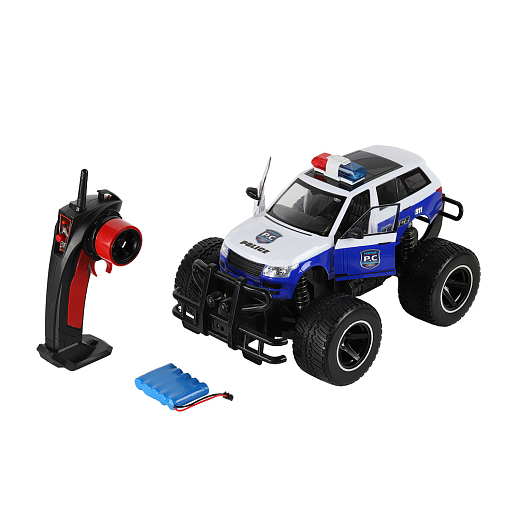 Р/У Монстр-трак "Полиция" М1:12, 27Hz, 5 каналов, свет фар, передн.двери открываются с пульта, синий.,в/к 52*30*25,5 см в Джамбо Тойз #3