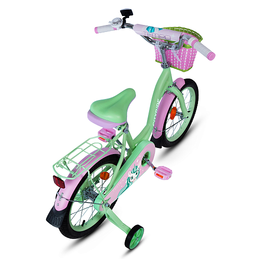 Детский велосипед "City-Ride Tempo". Рама - сталь, стальн. обод 16", шины 2,125, страховочные колеса, корзинка в Джамбо Тойз #3