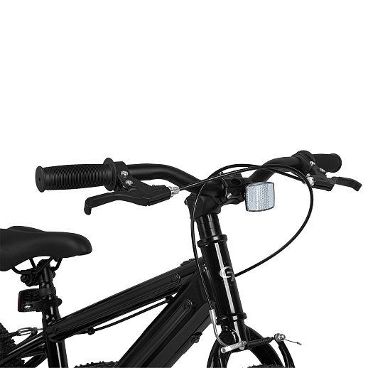 Велосипед двухколесный CITYRIDE, модель CR-B2-10FU, рама сталь, колеса алюминий 16", v-brake тормоза, встроенная в раму подсветка, балансирные колёса, цвет чёрный в Джамбо Тойз #11