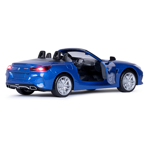 ТМ "Автопанорама" Машинка металлическая 1:30 BMW Z4 M40i, синий, свет, звук,откр. двери, инерция, в/к 18*13,5*9 см в Джамбо Тойз #12