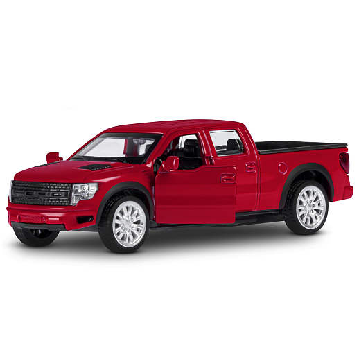 ТМ "Автопанорама" Машинка металлическая 1:52 Ford F-150 SVT Raptor-2, красный, откр. двери, инерция, в/к 16*7,5*5 см в Джамбо Тойз #11