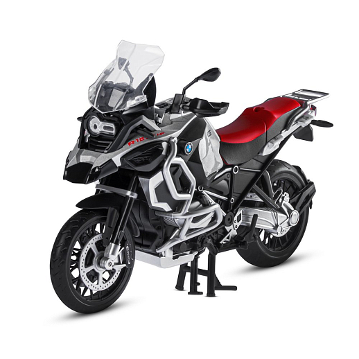 ТМ "Автопанорама" Мотоцикл металл.1:12 BMW R1250 GS Adventure, серебр., св. ход колес, в/к 7,1 х 11,7 х 20,6 см в Джамбо Тойз #6