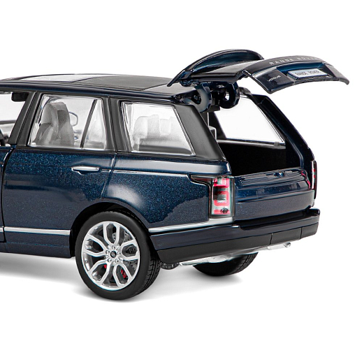 ТМ "Автопанорама" Машинка металлическая 1:26 Range Rover, синий перламутр, откр. двери, капот и багажник, свет, звук, свободный ход колес, в/к 24,5*12,5*10,5 см в Джамбо Тойз #16