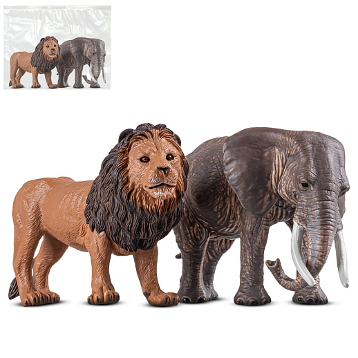 ТМ "КОМПАНИЯ ДРУЗЕЙ", серия "Животные планеты Земля", набор животных "Африка", 2 шт, в/п в Джамбо Тойз