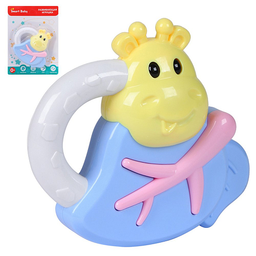 ТМ "Smart Baby" Набор  развивающих погремушек №3  3 шт ( Гантелька,  Улитка, Бегемот) в Джамбо Тойз #7