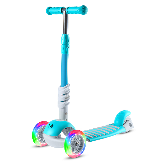 Трехколесный самокат-беговел CITYRIDE 3в1. в/к. Колеса PU 120/95, передние LED свет. Ручка - сталь,  в Джамбо Тойз #5